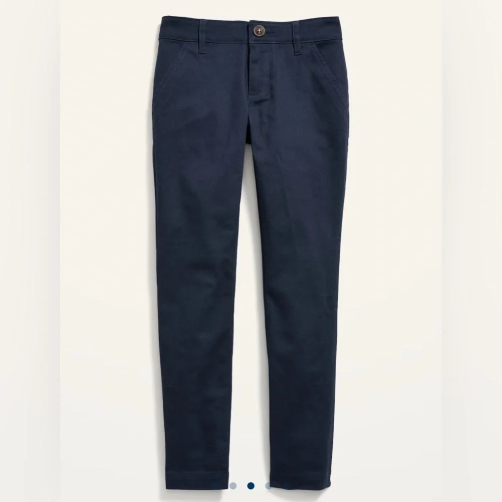 Old Navy Girls Skinny School Uniform Pants, Navy, Size 14
